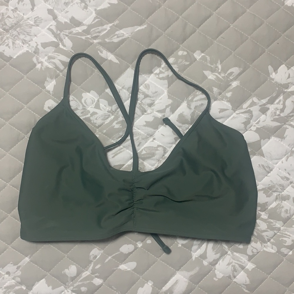 aerie green swim top
